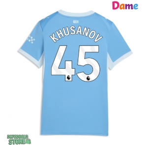 Manchester City Abdukodir Khusanov #45 Replika Hjemmebanetrøje Dame 2026-27 Kortærmet